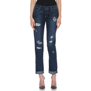 PAIGE Jimmy Jimmy Skinny Distressed Boyfriend Jeans in Riot
